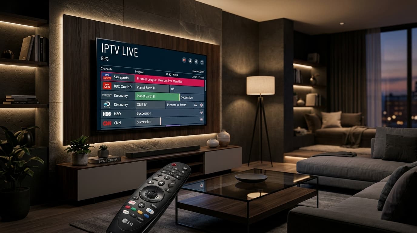 IPTV sur TV LG (webOS) - Applications et Installation Pas à Pas