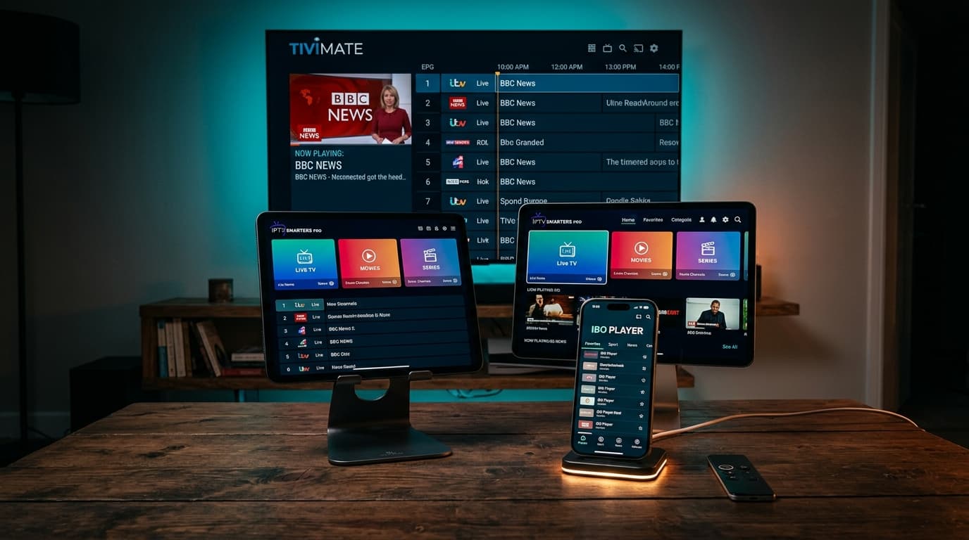 Meilleure Application IPTV 2026 - Comparatif par Appareil (TV, Android, iPhone, PC)